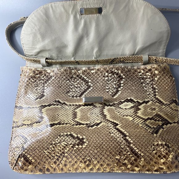 Vintage Susan Gail Genuine Snakeskin Clutch/Shoulder Bag - Picture 6 of 14